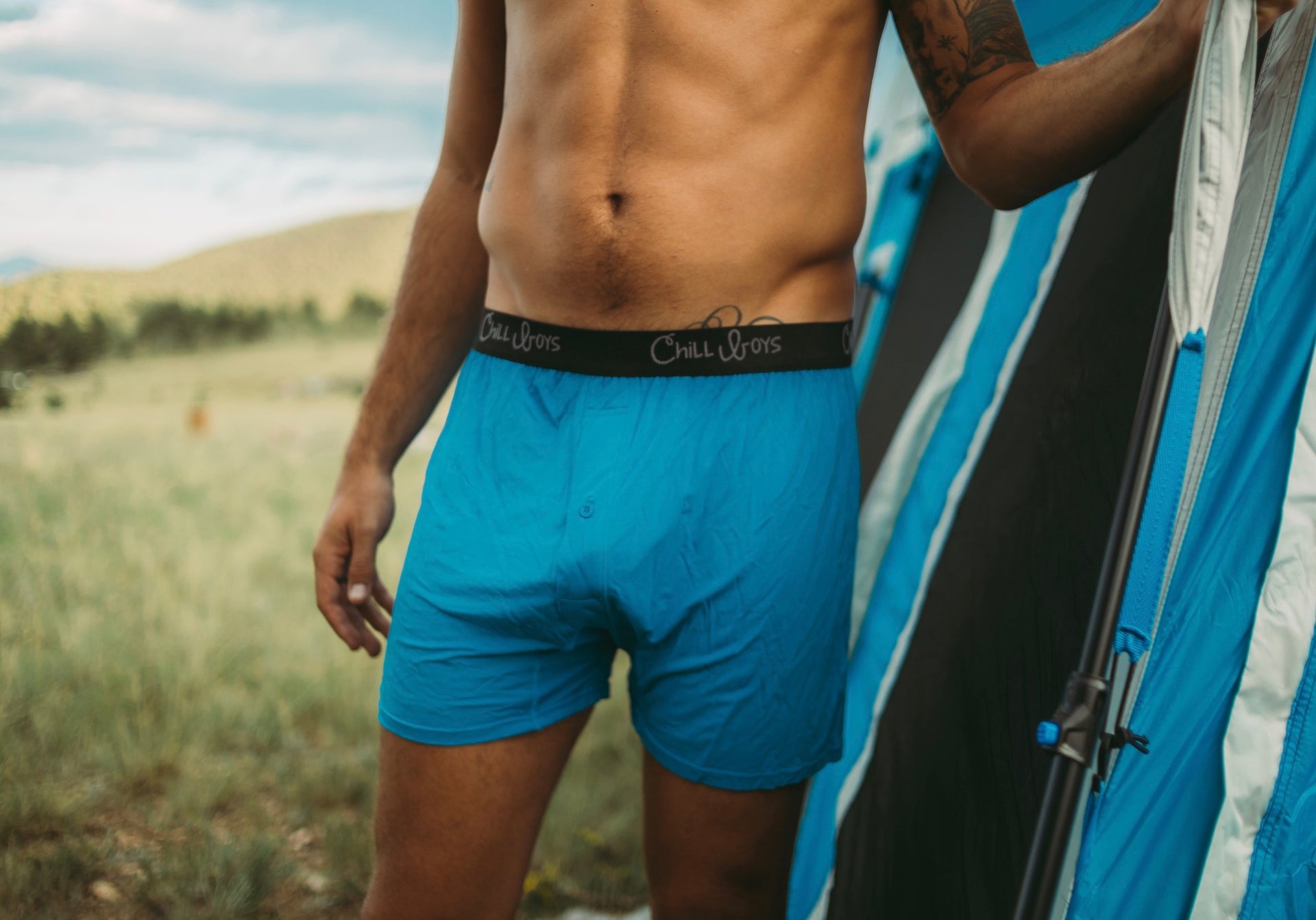 BAMBOO COOL Mens Underwear Boxer Briefs Breathable Moisture